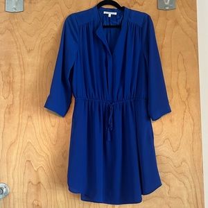 Royal blue long sleeve dress